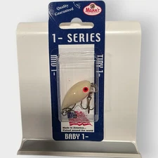  Mann's TINY 1- Crankbait WHITE red Belly NEW SEALED Discontinued Made In USA 