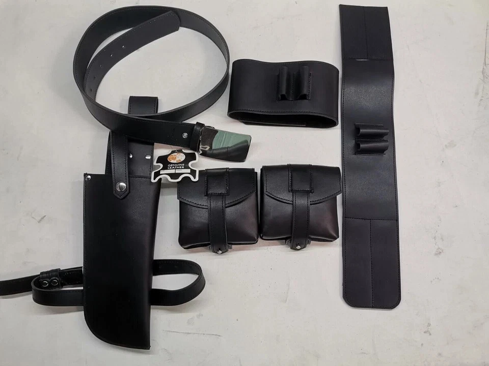 Death Watch leather set - Mandalorian armor cosplay costume Mandalorian belts - Image 4 of 4