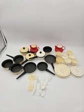 49 pieces Chilton Globe vintage play kitchen dishes mixed patterns  utensils