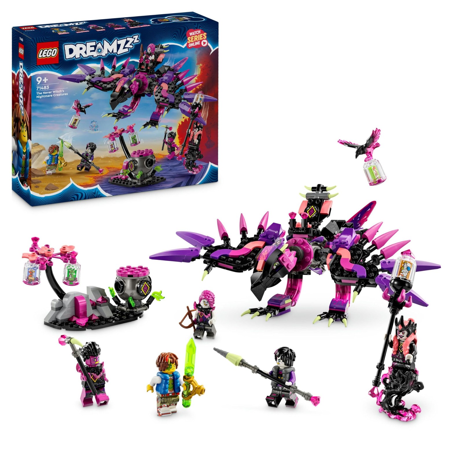 LEGO DREAMZzz 71483 Le Creature da Incubo della Mai-Strega 3-in-1