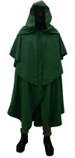 NEW Knightweave Waterproof Scout Cloak SIZE Unisex Large Green, Fantasy Wizard