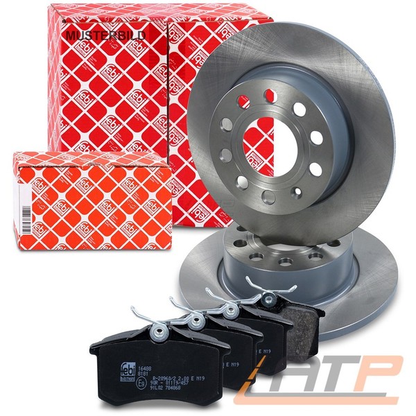 Febi Bilstein Bremsscheiben +BremsbeläGe Hinten U.A. FüR CitroËN, Ds, Peugeot-image