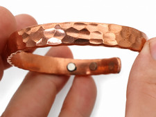 100% Pure Copper Bracelet Men Women Arthritis Pain Relief Adjustable Cuff Bangle