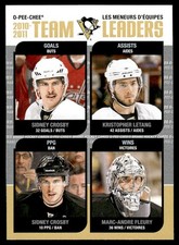 2011-12 O-Pee-Chee Team Leaders Sidney Crosby/Kristopher Letang/Marc-Andre