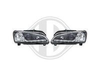 Designsatz Scheinwerfer Dragon Lights Klarglas Schwarz FüR Peugeot 106 1996-