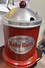 Vintage Curtiss Baby Ruth Chocolate Fudge Melter Soda Fountain Maid Container