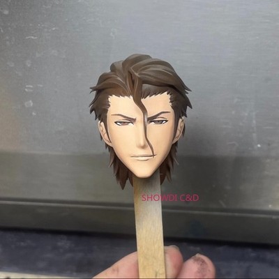 1/12 Bleach Aizen Sousuke Head Carving For 6'' SHF Romankey Figure Body