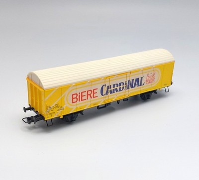 Cox H0 Güterwagen 6120-6 Burlington CB&Q Boxcar rot OVP Vintage USA 1:87