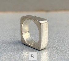 925 Sterling Silver Statement Band Mens Ring ...