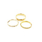 Antique Gold-Filled Flower Leaf Engraved 6.75-7.5" Bracelets Lot of 3 #M1423-4 — photo 8