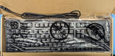 DELL KB212-B USB Wired 104-Key Keyboard DP/N: 0DJ454 - New Open-Box