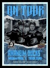 2024-25 Upper Deck Mason McTavish / Trevor Zegras #OT-16 On Tour Anaheim Ducks