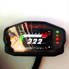 Y79aad Universal Motorcycle Dashboard Tachometer Lcd Digital 12000rpm Speedomet