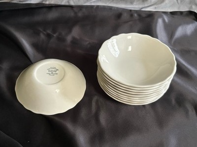 Ten (10) J&G Meakin Heirloom Ironstone China 6 1/2  Soup Bowls England