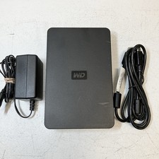 1TB WD Elements External Hard Drive Storage Backup WDBAAU0015HBK-01 With Cable
