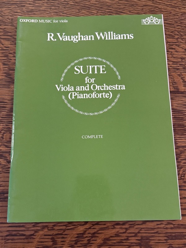 Vaughan Williams Suite for Viola and Piano - New part/score - FREE SHIPPING!