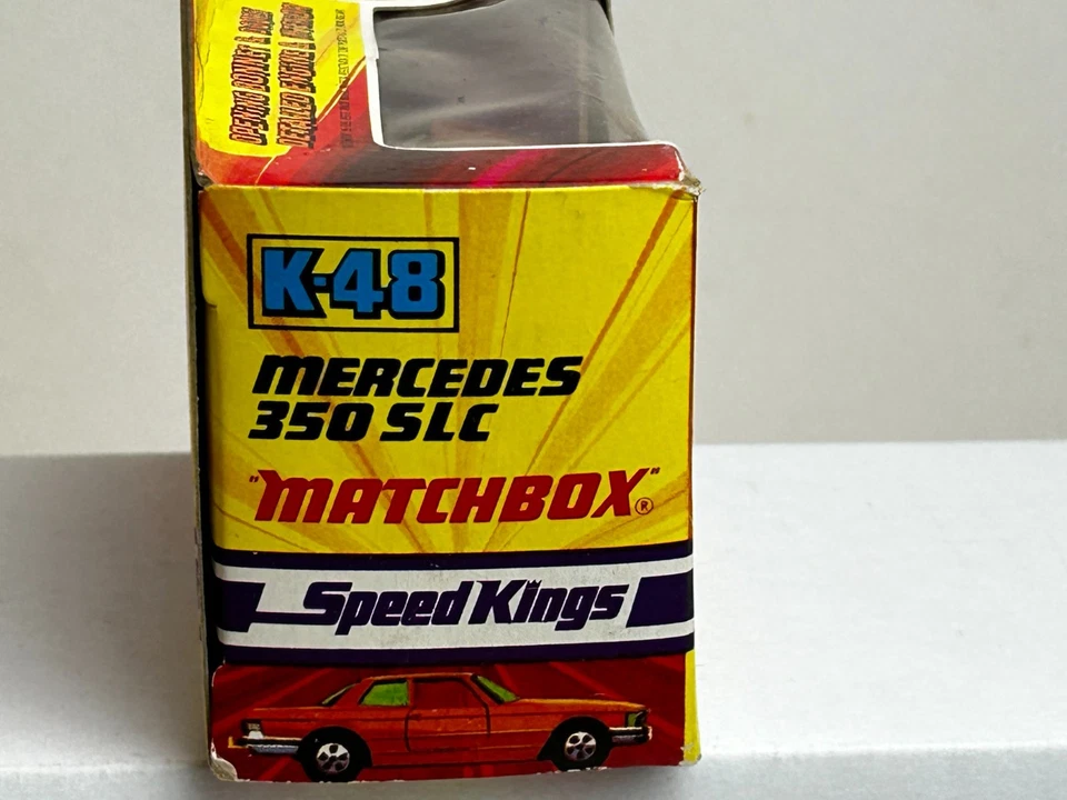 Matchbox Speed Kings No. K-48 Mercedes Benz 350 SLC with Original Box - Image 3 of 4