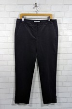 RSVP by Talbots NWT Black Velvet Dress Pants Ruffle Ankle Classic Holiday Sz 10