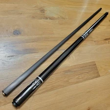 12.9mm REAL Carbon Fiber Shaft BREAK CUE Black and Silver Pool Stick