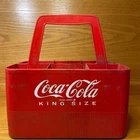 Vintage Coca-Cola Red Plastic Six-Pack Bottle Carrier Caddy King Size