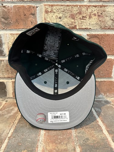 Cappello raso New Era 7 7/8 Tampa Bay Devil Rays girandola 10 anni patch 59Fifty - Foto 11 di 17
