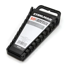 Steelman 10 Tool Wrench Holder, Organizer, Rack, Black 55318
