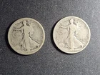 1917 D, S (Rev) US SILVER Walking Liberty $1/2  (0.90 fine, 0.7 oz ASW)  stk#P19