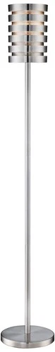 Lite Source Tendrill II 62" Modern Silver Aluminum Slat Floor Lamp - Picture 2 of 3