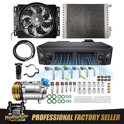 Belt Drive Universal 12V Under Dash Air Conditioner Kit For Car Truck RV Tractor