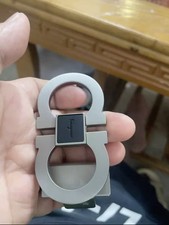 Silver Ferragamo copper classic style belt buckle for 35mm belt