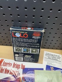 Adventures of Lolo Nintendo NES completo di scatola con poster BOX WEAR