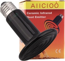 AIICIOO Lizards Terrarium Heat Lamp - Reptile Heating Bulb Ceramic Emitter for 