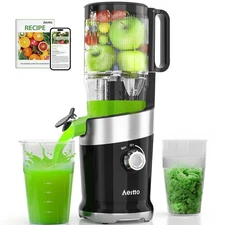 Cold Press Juicer with Whole Feed Chute, Aeitto Masticating Juicer Machines