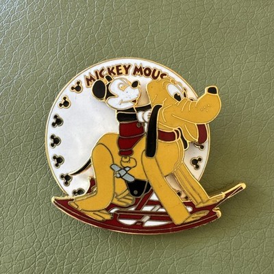 Mickey Mouse On Rocking Pluto Pin 2004 LE 2500 Vintage Collection