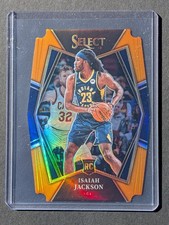 2021-22 Panini Select Isaiah Jackson #150 Orange Prizms Die Cut #/65