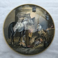 Large Prattware 'Country Quarters' Victorian pot lid pratt ware potlid 1870-1890