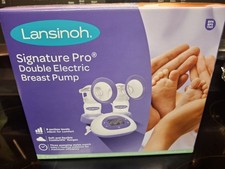 Lansinoh Signature Pro Double Electric Breast Pump White Purple NEW/ SEALED