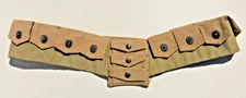 US WW1 M1912 Web Cartridge Belt Cavalry Bandolier. Russell 1918 Cav Field Gear