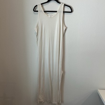 Hanro Of Switzerland Deluxe Cotton Long Tank Gown Loungewear Luxury Comfy Soft