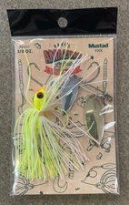 Karl’s Amazing Baits Chartreuse White Spinner Bait Lure Mustad Hook 3/8oz NEW