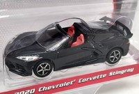 Greenlight 1/64 Chevrolet Corvette C8 Stingray 2020 Black Diecast Model Tank