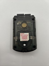 Sega Dreamcast Visual Memory Unit VMU HKT-7000 Clear Black Smoke US Vers Tested