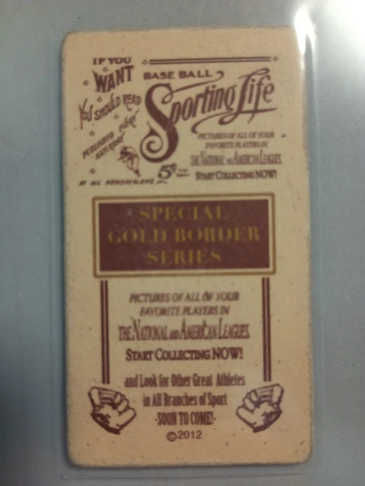 Raro SERIE SPORTING LIFE TALLA T BORDE DORADO - Babe Ruth, New York Yankees HOFer Foto 4 de 4