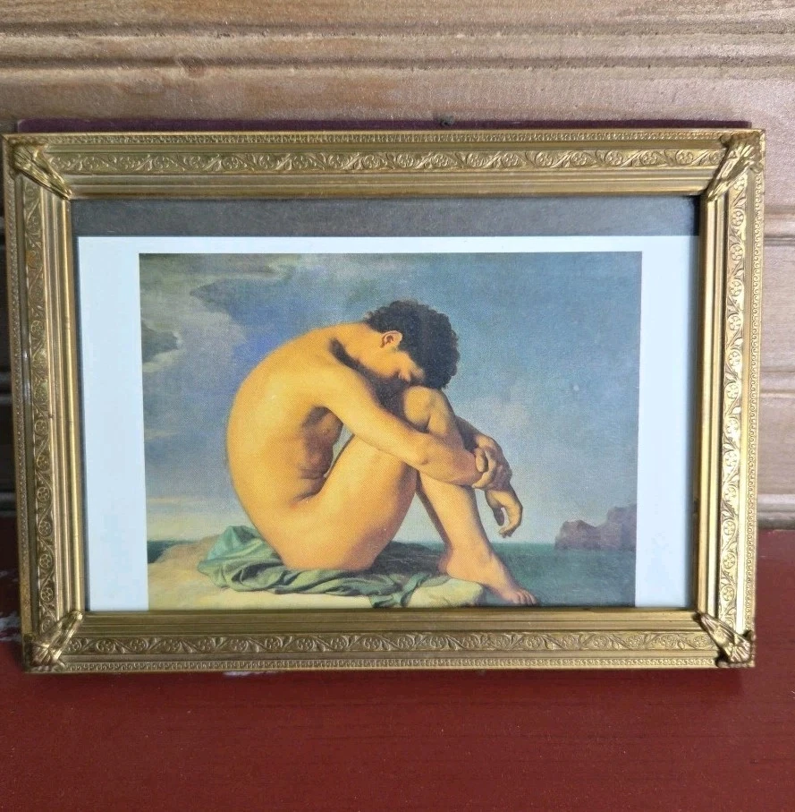 Lote de 4 marcos de fotos vintage de latón, estaño, metal, decoración ornamentada Foto 4 de 4