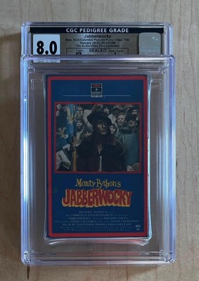 Monty Python's JABBERWOCKY (1977) Sealed RCA Betamax CGC Pedigree Graded 8.0 A