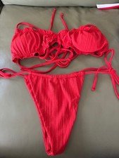 Woman's Red Bikini Sz. M