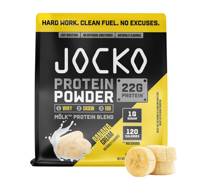 Jocko Mölk Whey Protein Banana Cream 2lb 22g Protein