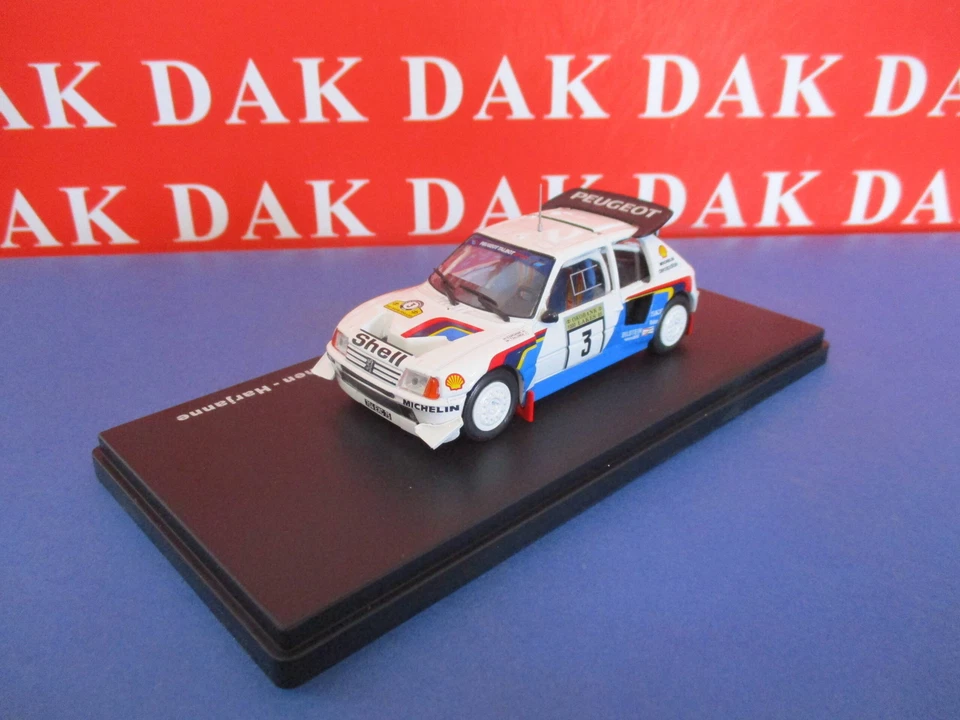 Die cast 1/43 Modellino Auto Peugeot 205 T16 EVO 2 Rally Finland 1985 T. Salonen - Immagine 2 di 4