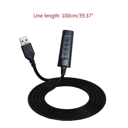3.5mm to Usb Sound Card Strong Compatibility MultiFunctions Controllers 39.37in - Afbeelding 7 van 7