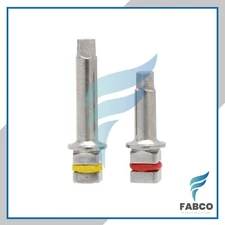 2x Dental Hex Drivers Ratchet Wrench 2.42mm Long Short Stainless Steel